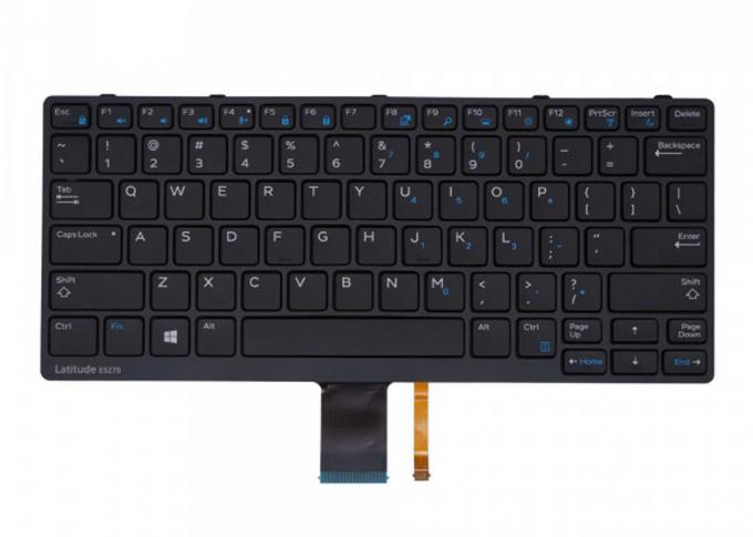 El teclado retroiluminado del ordenador portátil de los 0XCD5M XCD5M, ordenador portátil de la latitud E7250 de Dell enciende para arriba el teclado